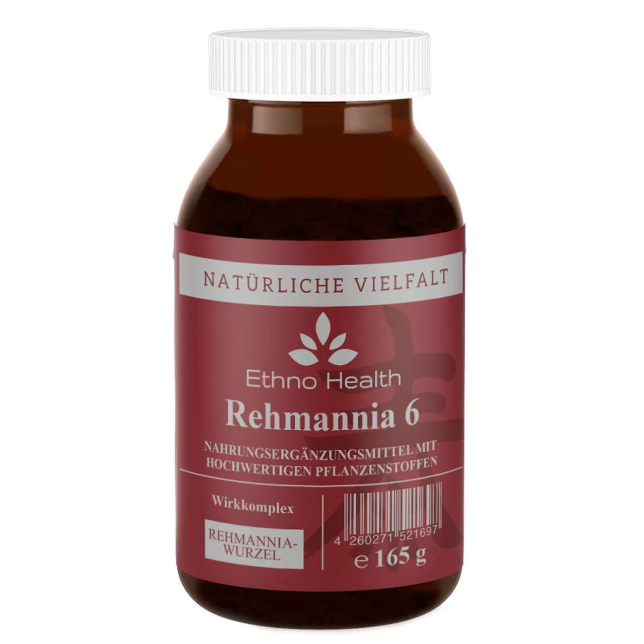 Rehmannia 6 Pulver von Ethno Health beinhaltet 165 Gramm