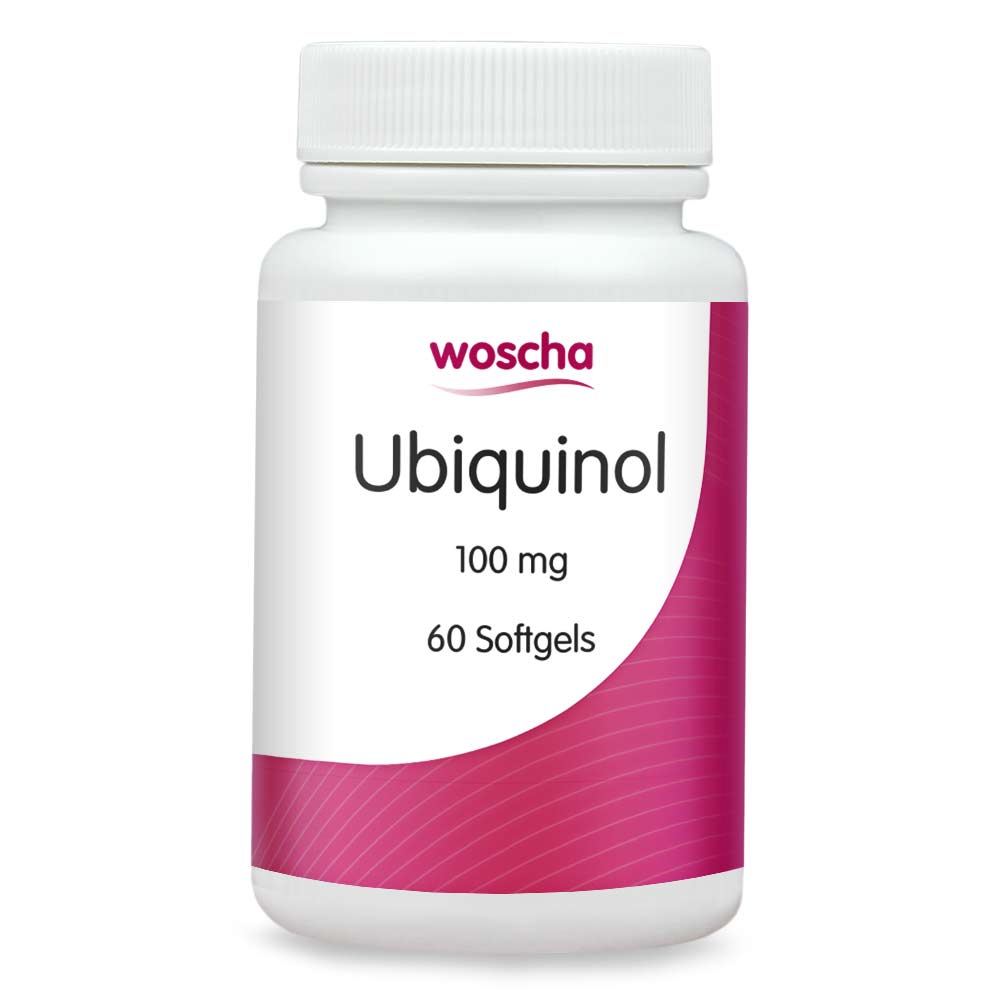 Woscha Ubiquinol 100 mg Q10, 60 Softgels ubichinol EAN: 8717729199633