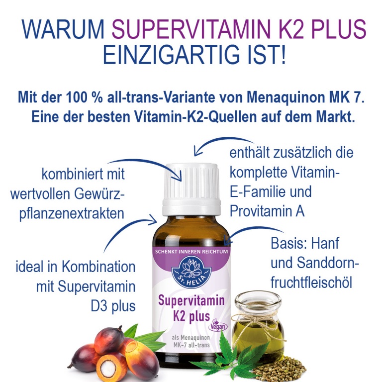 St. Helia SuperVitamin K2, 20 ml = 166 daily servings  EAN: 4260296430226
