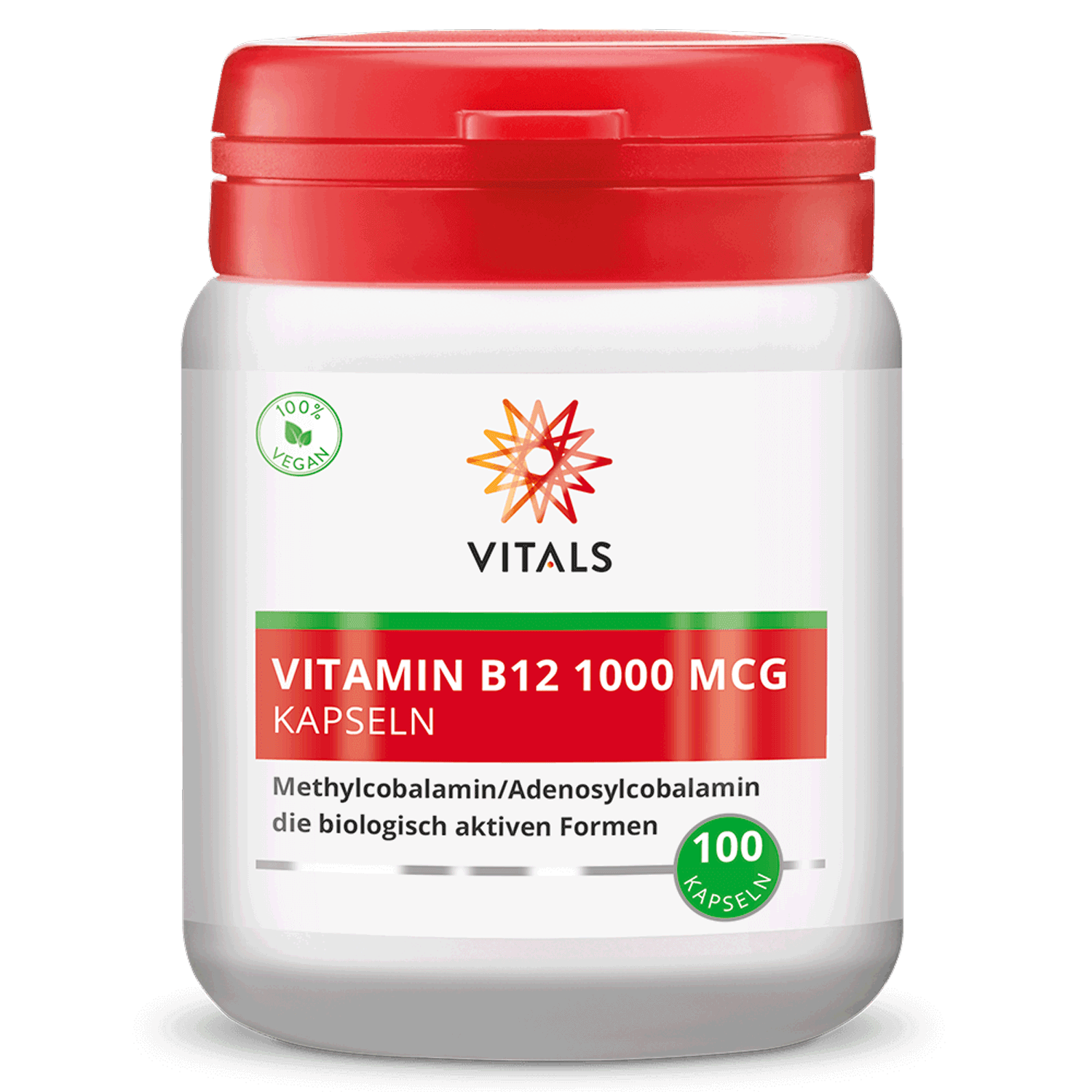 Vitamin B12 1000 mcg, 100 Kapseln