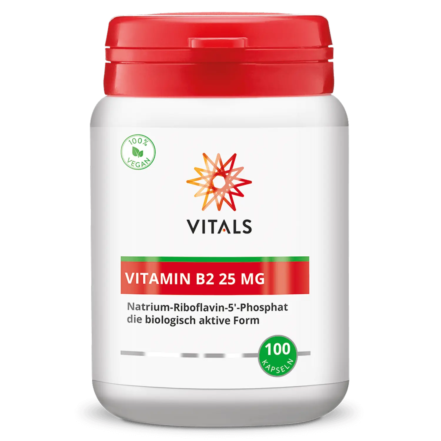 Vitamine B2 25 mg, 100 capsules