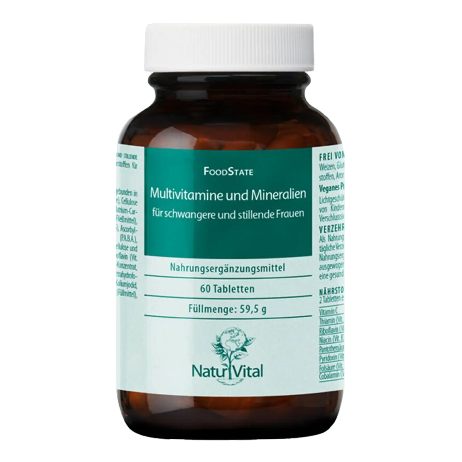 Natur Vital Multivitamine und Mineralien schwangere und stillende Frauen, 60 Tabletten  EAN: 4262512990453
