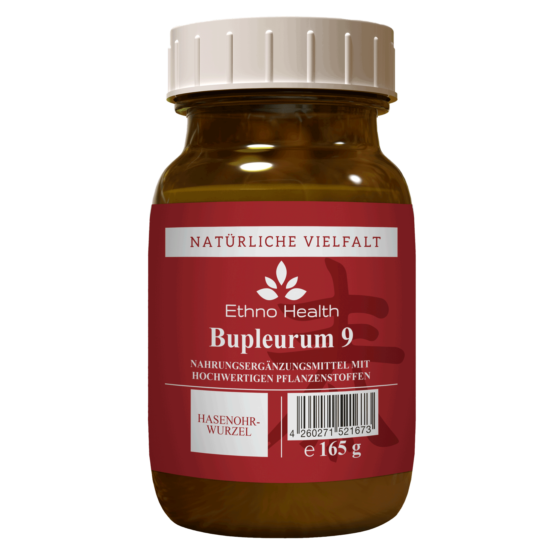 Ethno Health Bupleurum 9, 165 g Pulver TCM; Hasenohrwurzel; innere Anspannung; chinesische Medizin EAN: 4260271521673