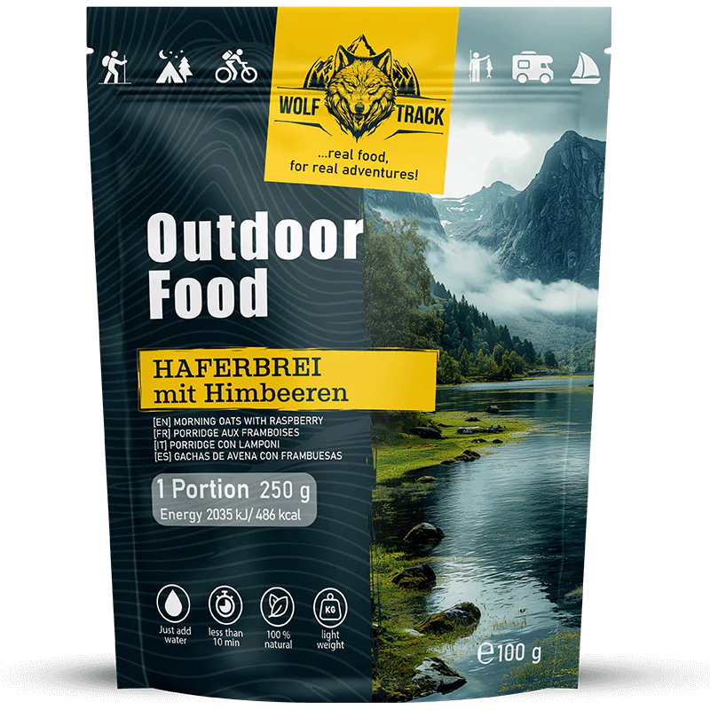 Wolftrack Haferbrei mit Himbeeren  EAN: 9120082323550