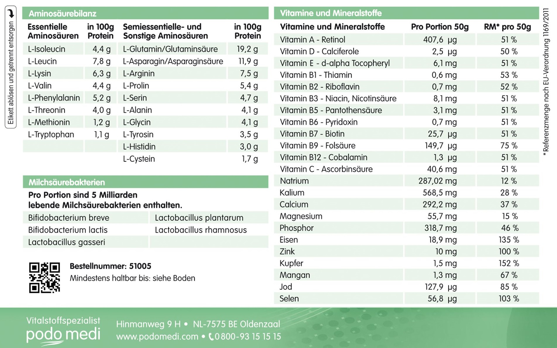 Proteïne met hoog potentieel 170, 900 g