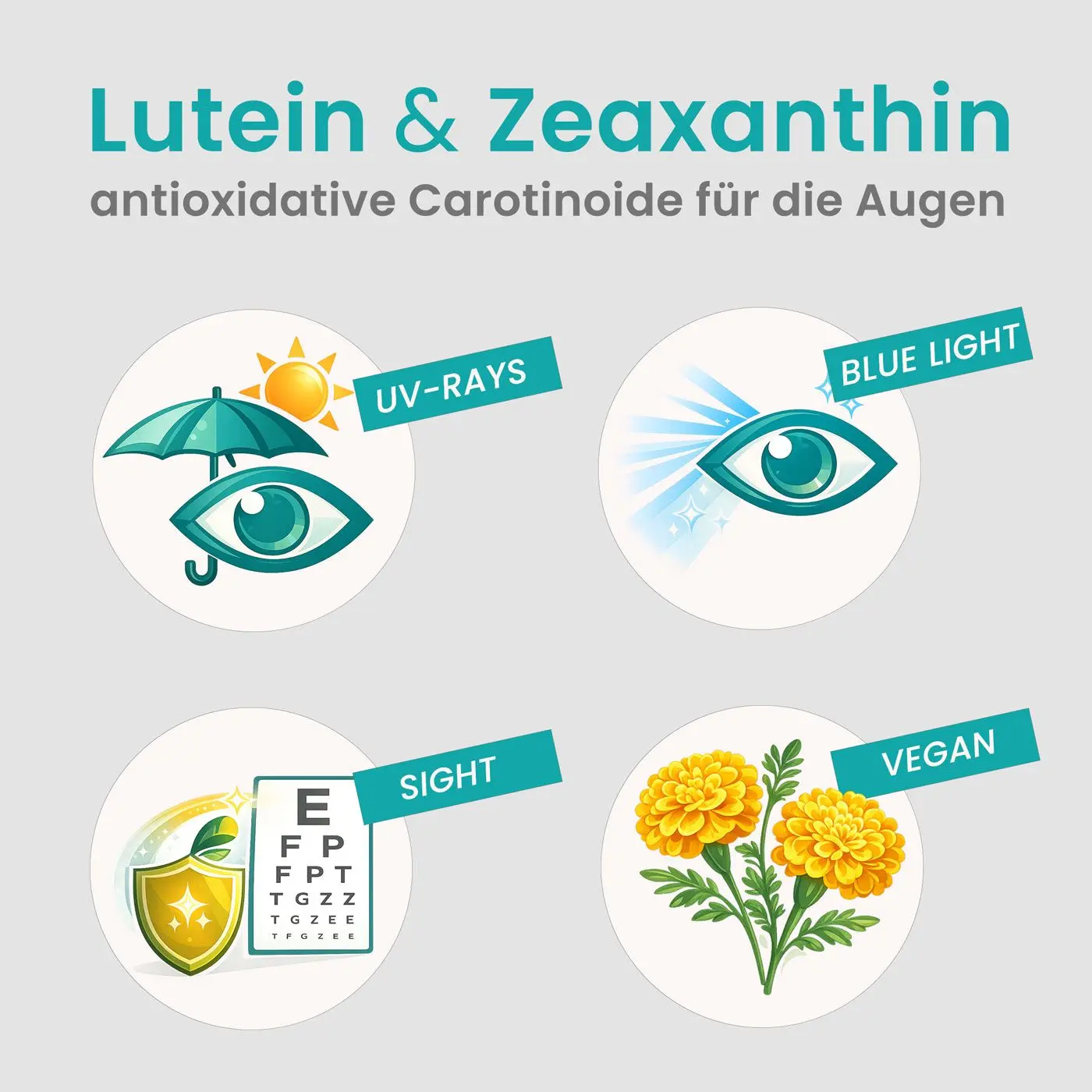 Lutein & Zeaxanthin – Carotinoide für die Augen, 120 VegeCaps