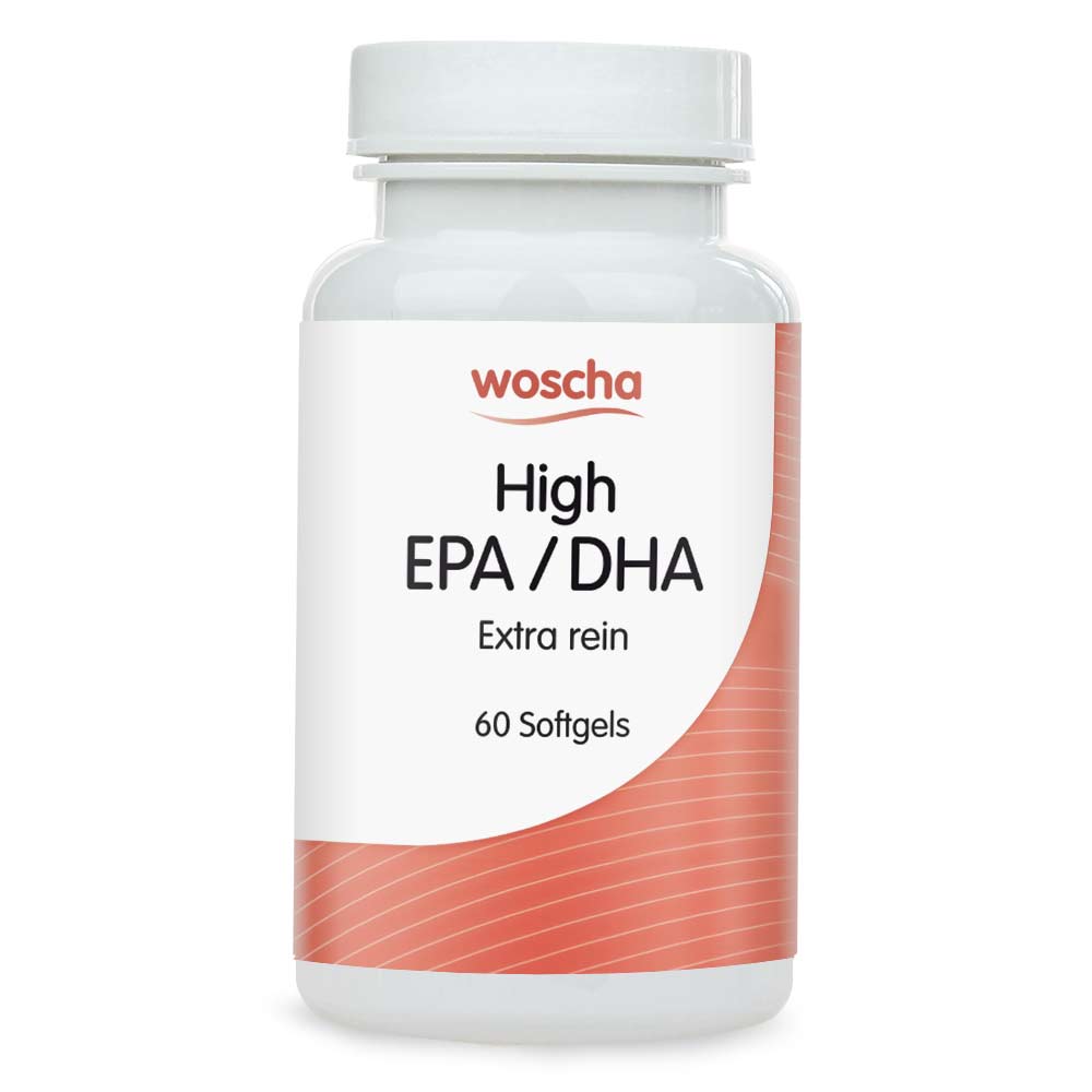 Woscha High EPA/DHA, 60 Softgels Fischöl Omega-3 EPA DHA Golden Omega-3 EAN: 8717729190708