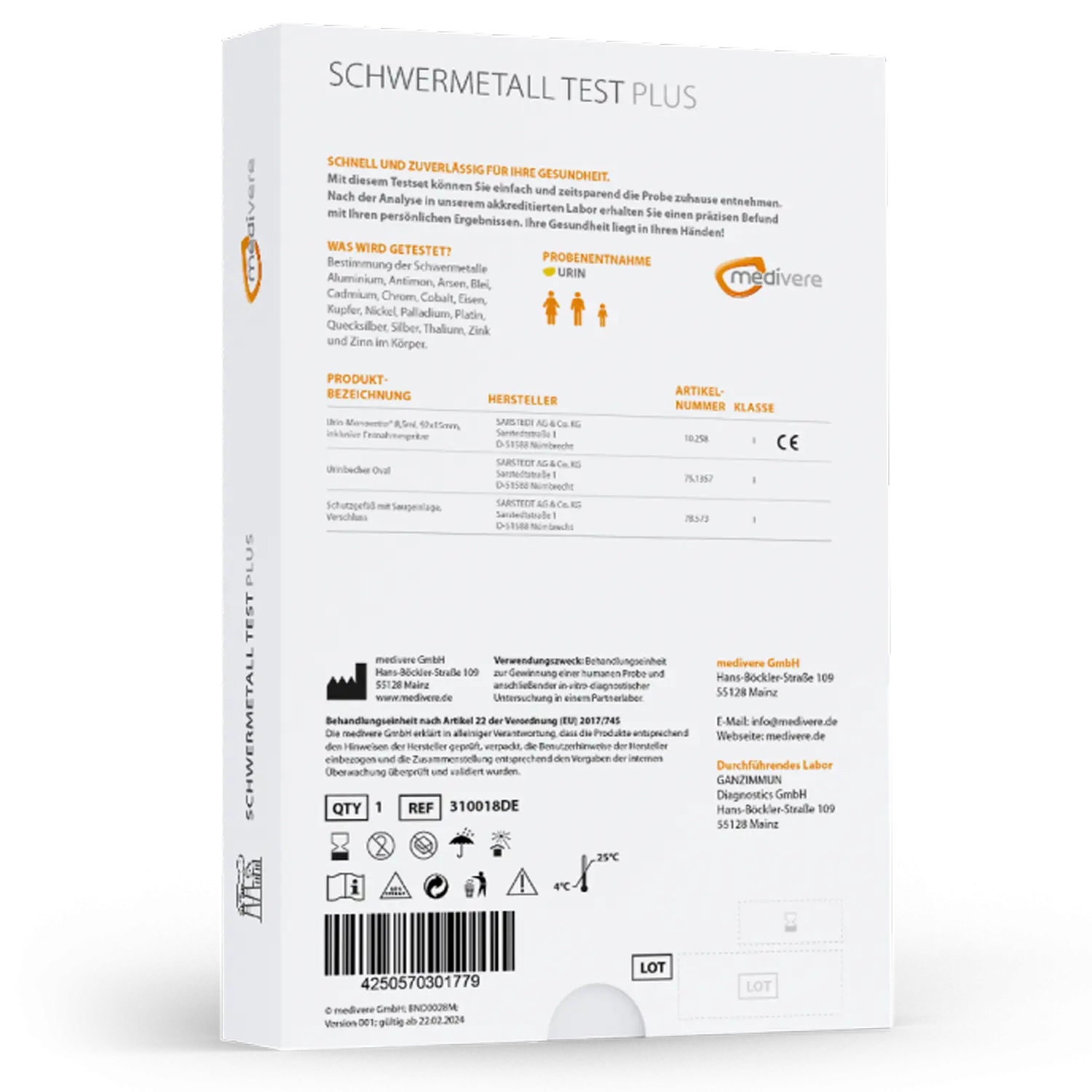 Schwermetall Test Plus