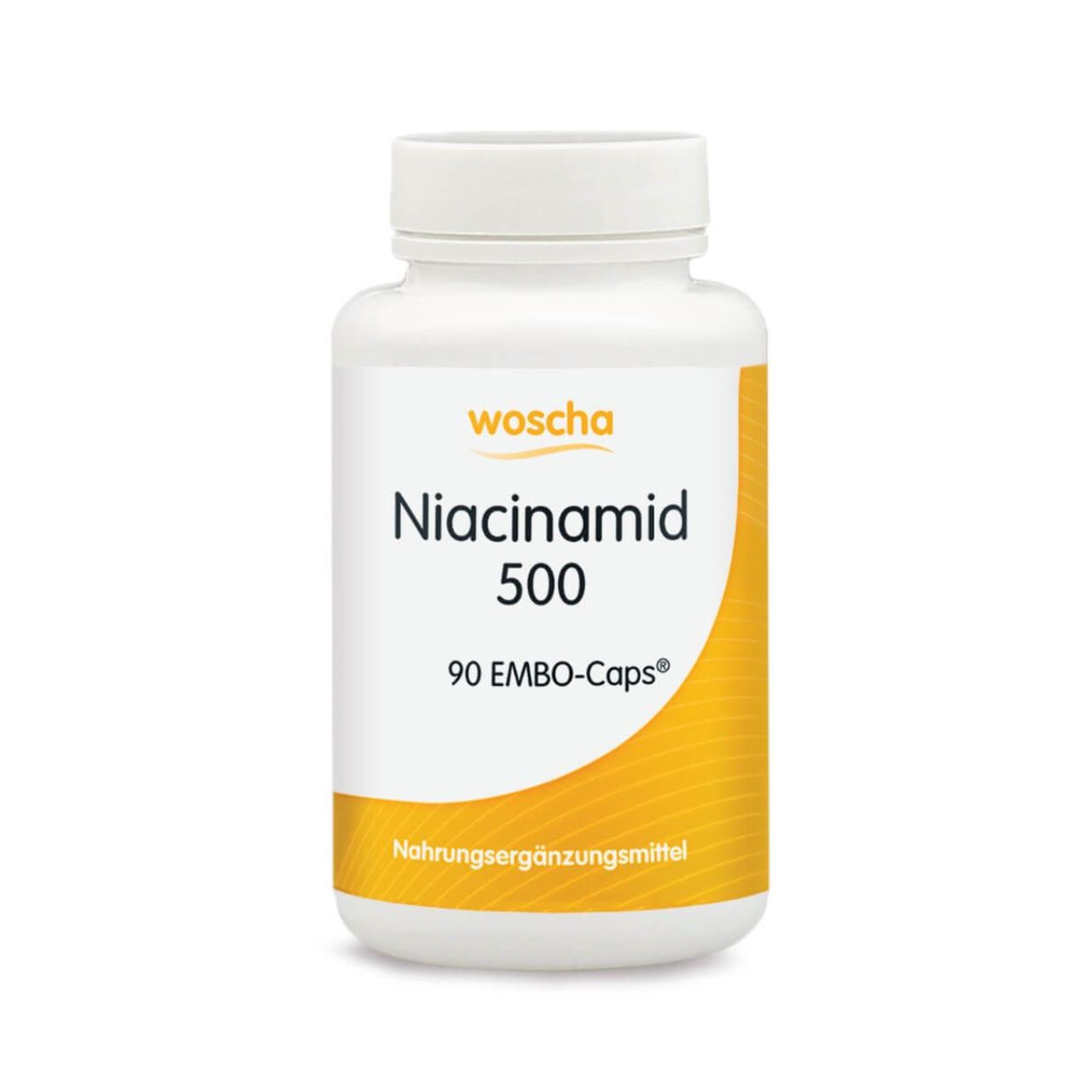 Woscha Niacinamid 500 podo medi 90 Kapseln Woscha Niacinamid 500 von podo medi beinhaltet 90 Kapseln