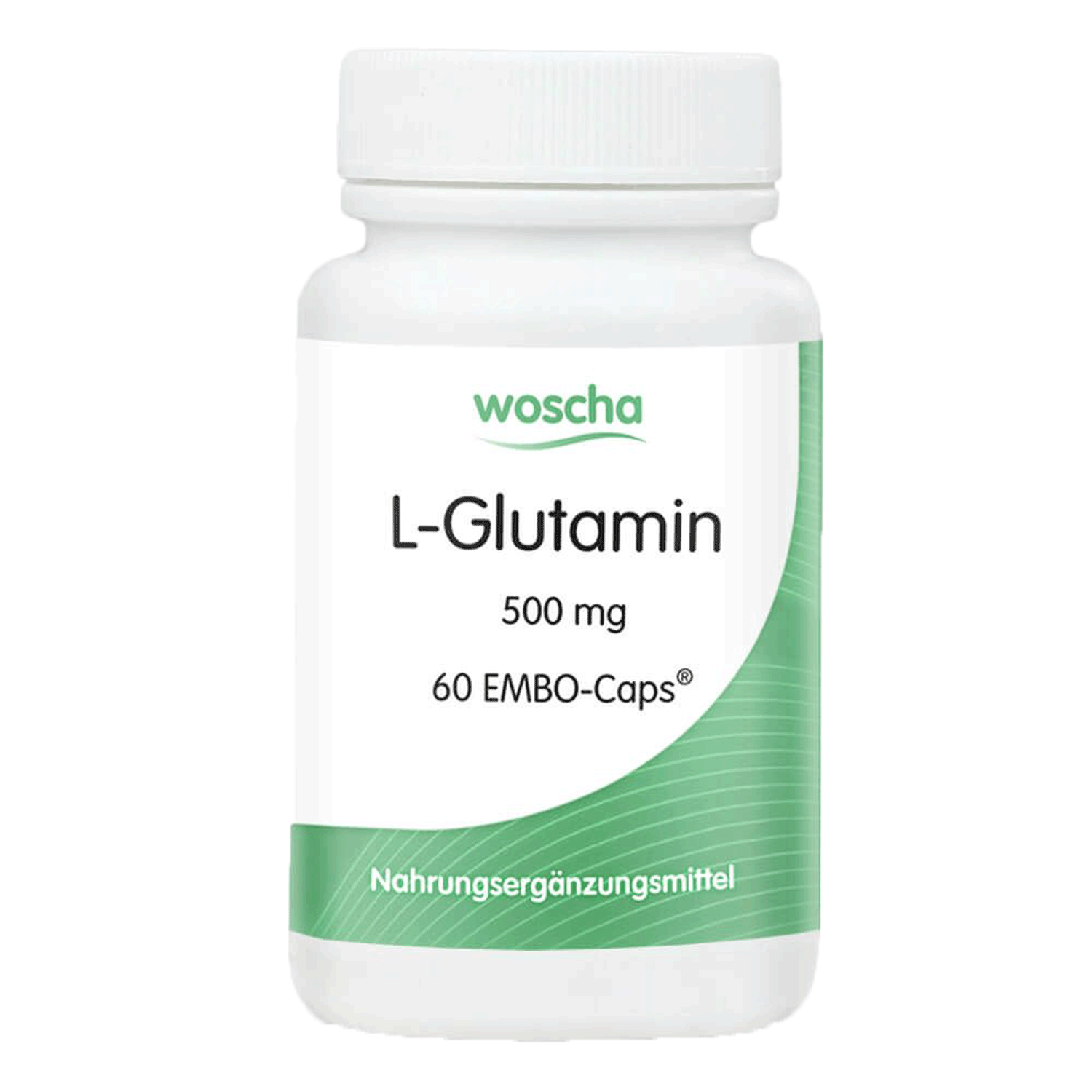 Woscha L-Glutamin 500 mg podo medi 60 EMBO-CAPS Woscha L-Glutamin 500 Milligramm von podo medi beinhaltet 60 EMBO-CAPS