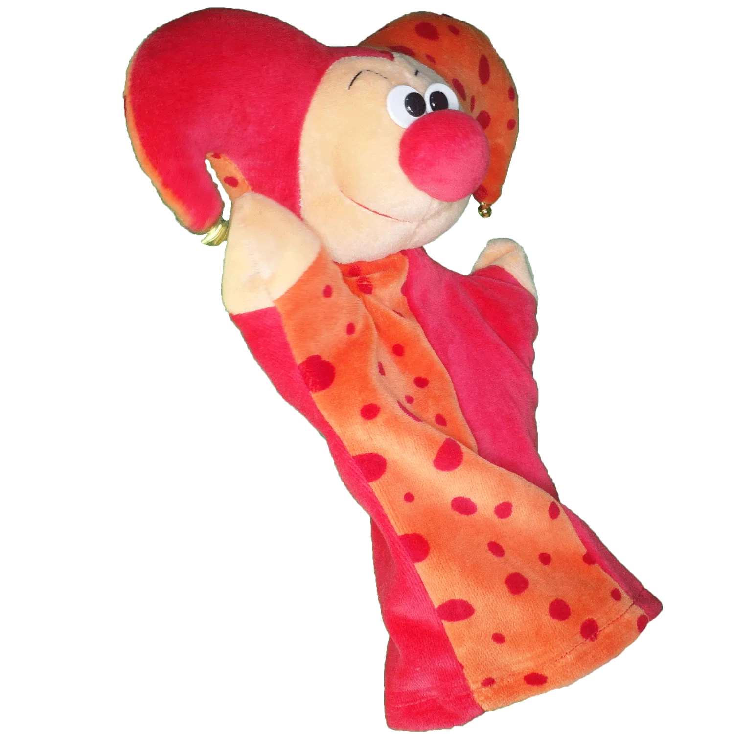 Hand puppet court jester red