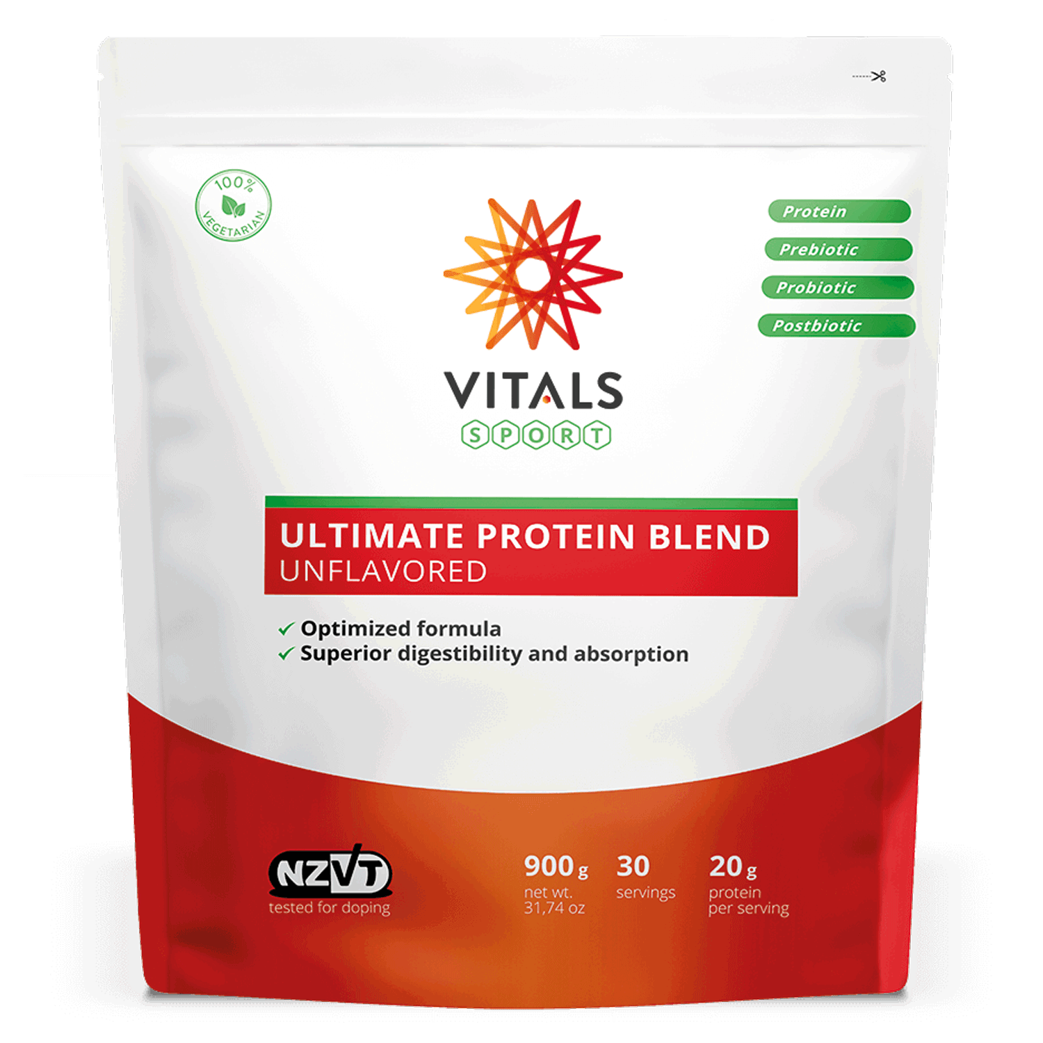 Vitals Ultimate Protein Blend Standbeutel, 900 Gramm Diät EAN: 8716717004584