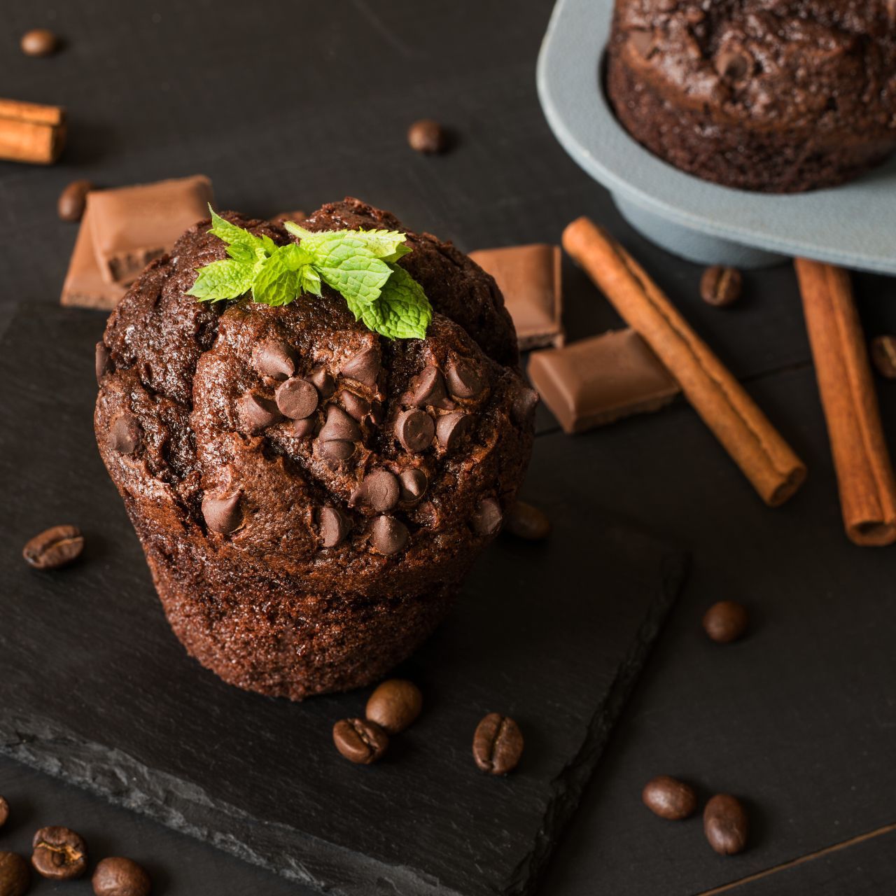 Herbstliche Muffins mit Eichelmehl und Zimt